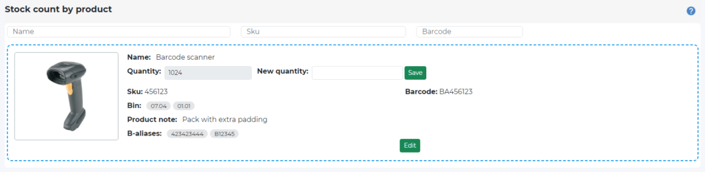 inventory stock count